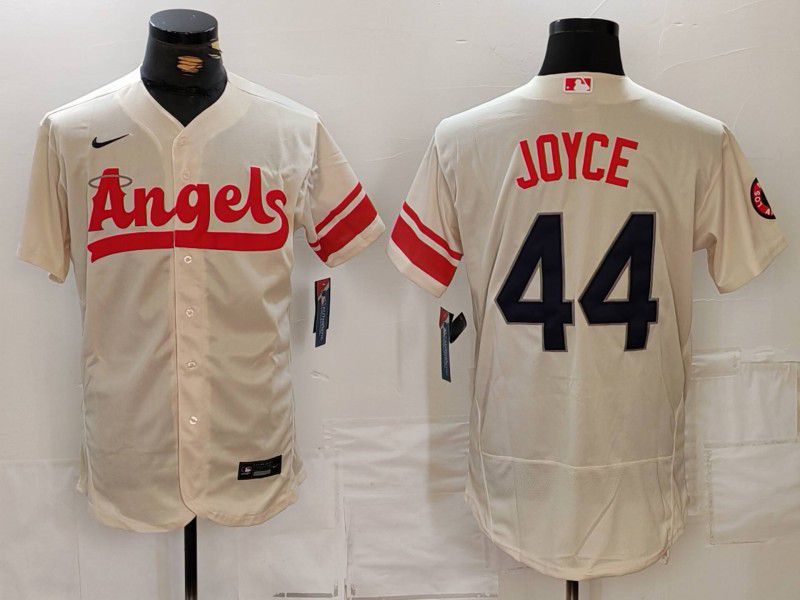 Men Los Angeles Angels #44 Joyce Cream City Edition 2024 Nike Elite MLB Jersey style 2